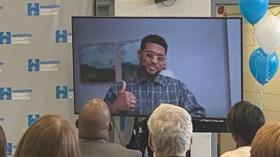 Image for story: Usher helps bring instruments and music education to 20 schools in Tennessee county