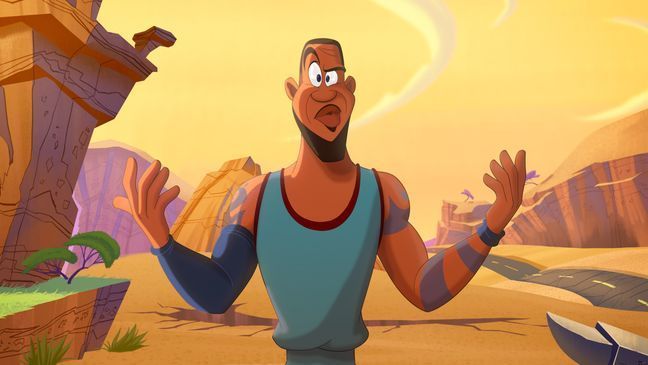 LEBRON JAMES in Warner Bros. Pictures’ animated/live-action adventure “SPACE JAM: A NEW LEGACY,” a Warner Bros. Pictures release.{&nbsp;}