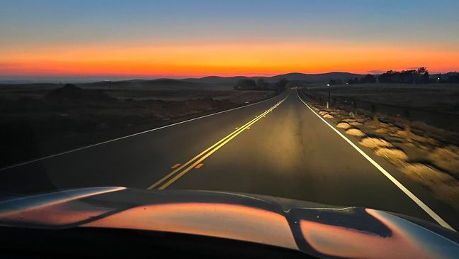 A driver dodged death after unsecured wood flew through her windshield on Hwy. 145 in Madera, California. (Photo: Sophia Lesseos, KMPH)