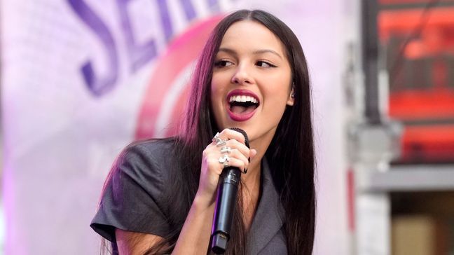 FILE - Olivia Rodrigo performs on NBC's "Today" show at Rockefeller Plaza on Friday, Sept. 8, 2023, in New York. Rodrigo received six Grammy nominations on Friday. (Photo by Charles Sykes/Invision/AP, File)