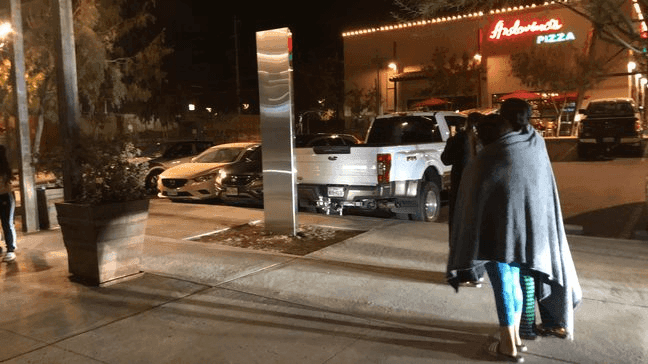 Pictures show a monolith has appeared at The Substation along Doniphan Dr. and E. Sunset Rd. in El Paso's Upper Valley. (KFOX14/CBS4)