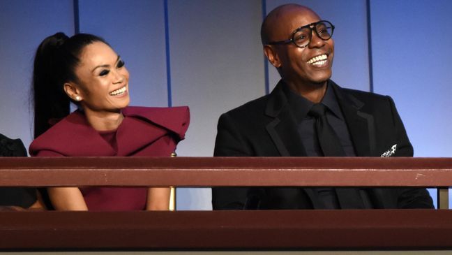 Elaine and Dave Chappelle enjoy the show at the Mark Twain Prize (Photo by Darrel R. Todd via the Kennedy Center)