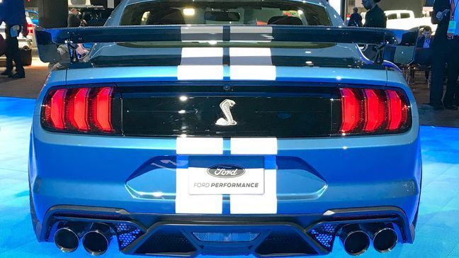 2020 Ford Mustang Shelby GT500 at the 2019 North American International Auto Show (Sinclair Broadcast Group / Jill Ciminillo)