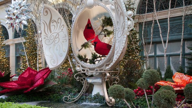 Bellagio Conservatory Winter Display 2020 - North Bed. (MGM Resorts)