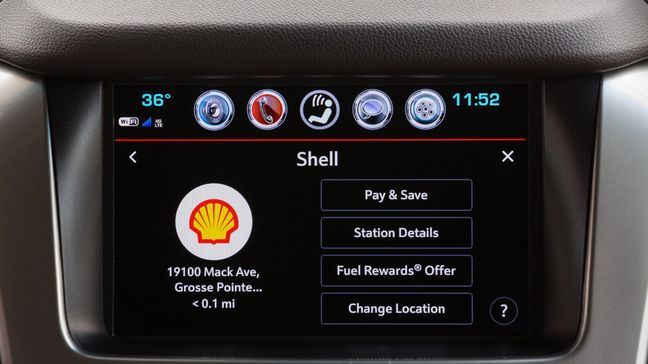 This new feature allows drivers of eligible Chevrolet vehicles to pay and save when they fuel up at participating Shell branded stations directly through the touch screen in their vehicle, without swiping a credit card or using a mobile device. (Photo courtesy of General Motors / John F. Martin)