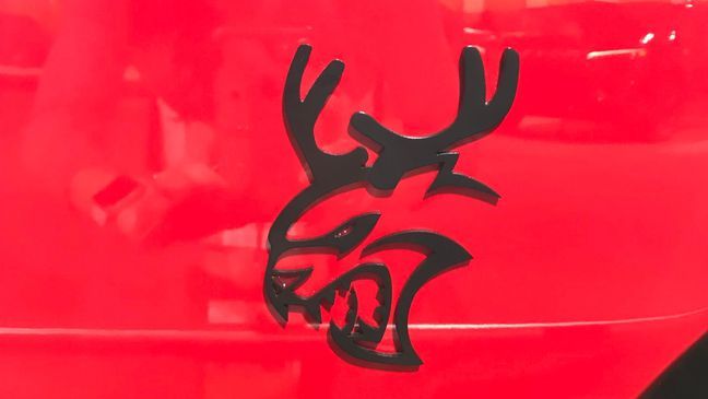 The Redeye Reindeer logo on the Redeye Express (Sinclair Broadcast Group / Jill Ciminillo)