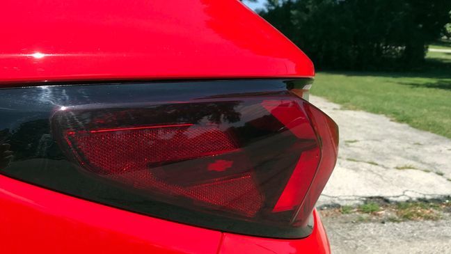 2019 Chevrolet Blazer bow-tie emblem embedded in the taillight (Sinclair Broadcast Group / Jill Ciminillo)