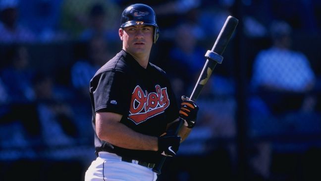 Infielder Ryan Minor of the Baltimore Orioles in action during a spring training game against the Montreal Expos at Fort Lauderdale Stadium in Fort Lauderdale, Florida on Marc. 2, 1998. (Getty Images, Mandatory Credit: Jamie Squire /Allsport)