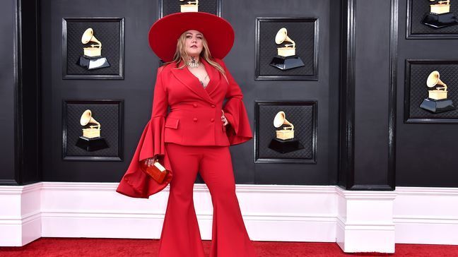 FILE - Elle King arrives at the 64th Annual Grammy Awards at the MGM Grand Garden Arena on Sunday, April 3, 2022, in Las Vegas. (Photo by Jordan Strauss/Invision/AP)