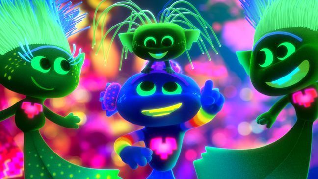 (centered, on bottom) King Trollex (Anthony Ramos) in DreamWorks Animation's "Trolls World Tour," directed by Walt Dohrn.{&nbsp;}(Photo: DreamWorks)