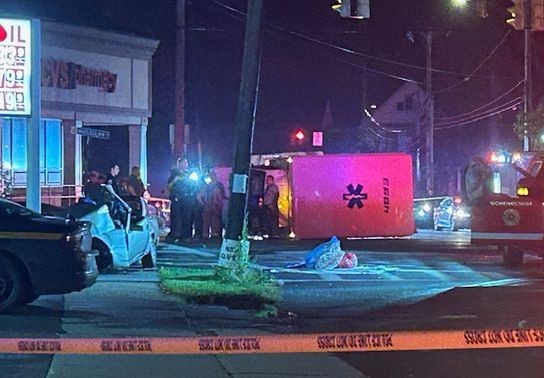 Image for story: Stolen ambulance leads to high-speed chase, crash in NY