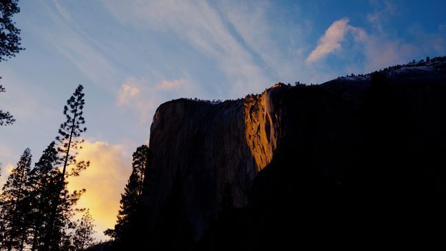 Horsetail Fall at Yosemite (Courtesy: Yosemite Coffee Company)