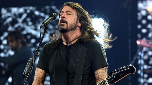 FILE - In this image released on January 28, Dave Grohl of Foo Fighters performs onstage during the 2021 iHeartRadio ALTer EGO Presented by Capital One stream on LiveXLive.com and broadcast on iHeartRadio’s Alternative and Rock stations nationwide on January 28, 2021. (Photo by Kevin Winter/Getty Images for iHeartMedia)