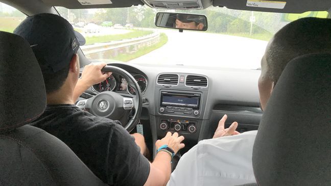 My husband did the requisite 10-minute loop with the dealer's sales associate, but still requested a 24-hour test drive on his own to see how it fit in his life. If a dealer won't grant the request, walk away. (Sinclair Broadcast Group / Jill Ciminillo)