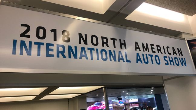 Welcome to the 2018 North American International Auto Show at Cobo Center in downtown Detroit.{&nbsp;} (Photo: Mike Woolfolk){p}{/p}