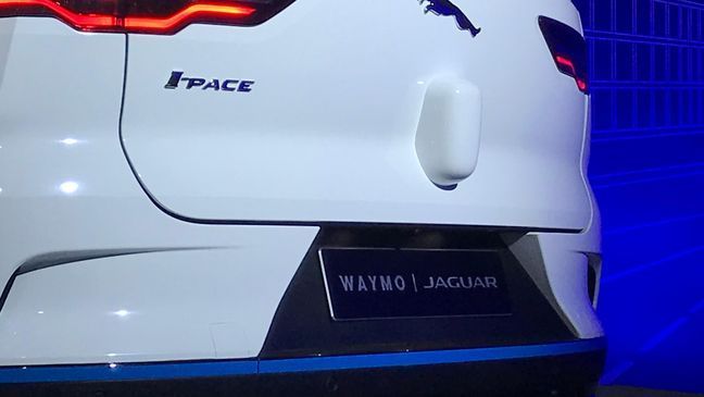 Waymo adds the all-electric Jaguar I-Pace to its self-driving fleet. (Sinclair Broadcast Group / Jill Ciminillo)