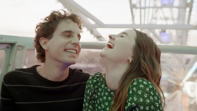 (from left) Evan Hansen (Ben Platt) and Zoe Murphy (Kaitlyn Dever) in Dear Evan Hansen, directed by Stephen Chbosky.{&nbsp;}(Photo: Universal Pictures)