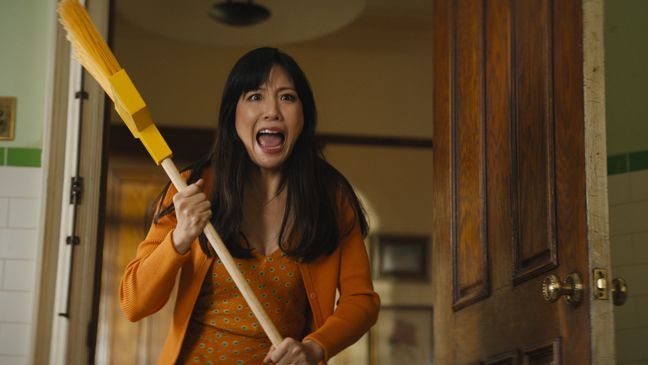 Constance Wu stars as Mrs. Primm in LYLE, LYLE, CROCODILE.