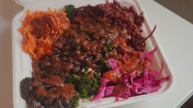 The Dirty South BBQ Bowl at Baltimore's Gangster Vegan celebrates the flavor profile of Memorial Day with nutrition in mind. (Photo: Emily Faber, The National Desk)