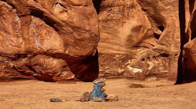 The location where Utah's monolith used to stand but was removed overnight. (Photo:{&nbsp;}Canyon State Overland)