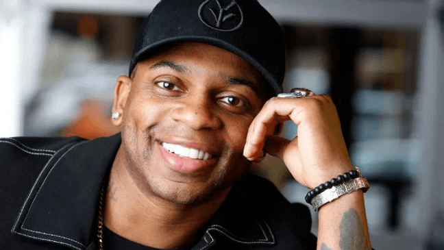 FILE - Country singer Jimmie Allen poses in Nashville, Tenn. on Jan. 22, 2019. Allen is nominated for best new artist at this year’s CMA Awards. He'll perform his hit song “Best Shot,” which made history when Allen became the first Black artist to launch his career with a No. 1 single on the Billboard Country Airplay chart. (AP Photo/Mark Humphrey, File) 