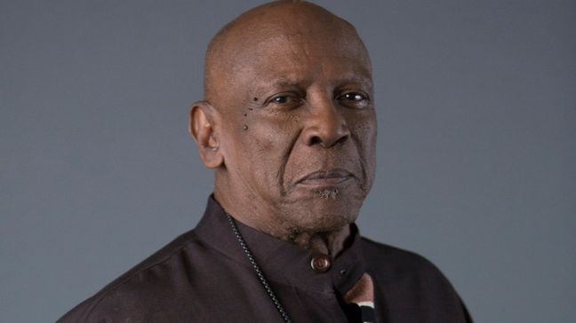 FILE - Louis Gossett Jr. poses for a portrait in New York to promote the release of "Roots: The Complete Original Series" on Bu-ray on May 11, 2016. Gossett Jr., the first Black man to win a supporting actor Oscar and an Emmy winner for his role in the seminal TV miniseries âRoots,â has died. He was 87. (Photo by Amy Sussman/Invision/AP, File)