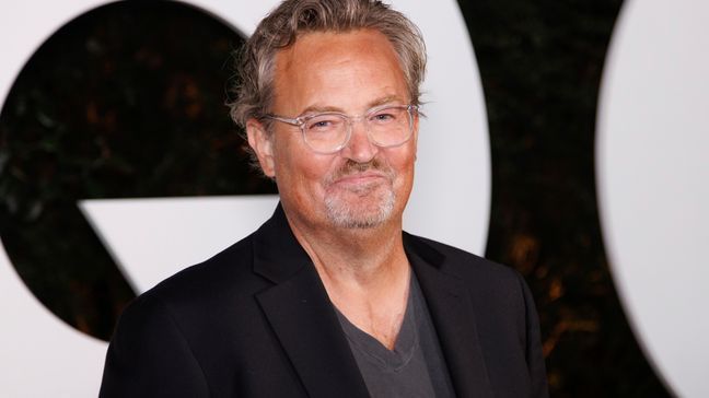 FILE - Matthew Perry arrives at the GQ Men of the Year Party on Thursday, Nov.17, 2022, in West Hollywood, Calif. Perry, who starred as Chandler Bing in the hit series “Friends,” has died. He was 54. The Emmy-nominated actor was found dead of an apparent drowning at his Los Angeles home on Saturday, according to the Los Angeles Times and celebrity website TMZ, which was the first to report the news. Both outlets cited unnamed sources confirming Perry’s death. His publicists and other representatives did not immediately return messages seeking comment. (Photo by Willy Sanjuan/Invision/AP, File)