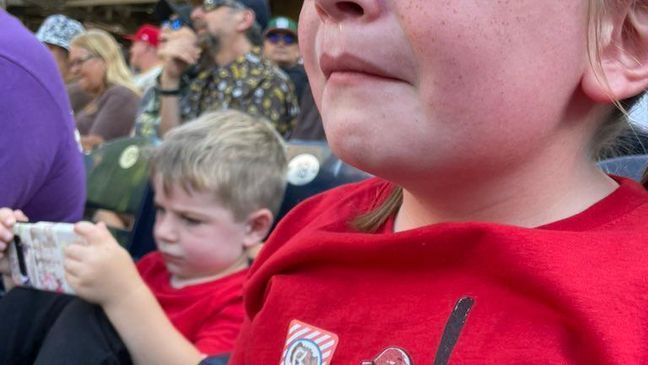 Young Reds fan, saddened by Votto's ejection from game, given signed ball by player (Courtesy family via @SuperBarry11)