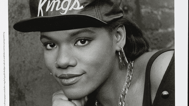 Nikki-D promotional photograph, circa 1991 featured in My Mic Sounds Nice exhibit curated by Adeerya Johnson. The MoPOP is celebrating the 50th anniversary of hip-hop throughout the month of August with special events, pop-ups, and exhibits honoring hip-hop's history. (Photo Credit: MoPOP)